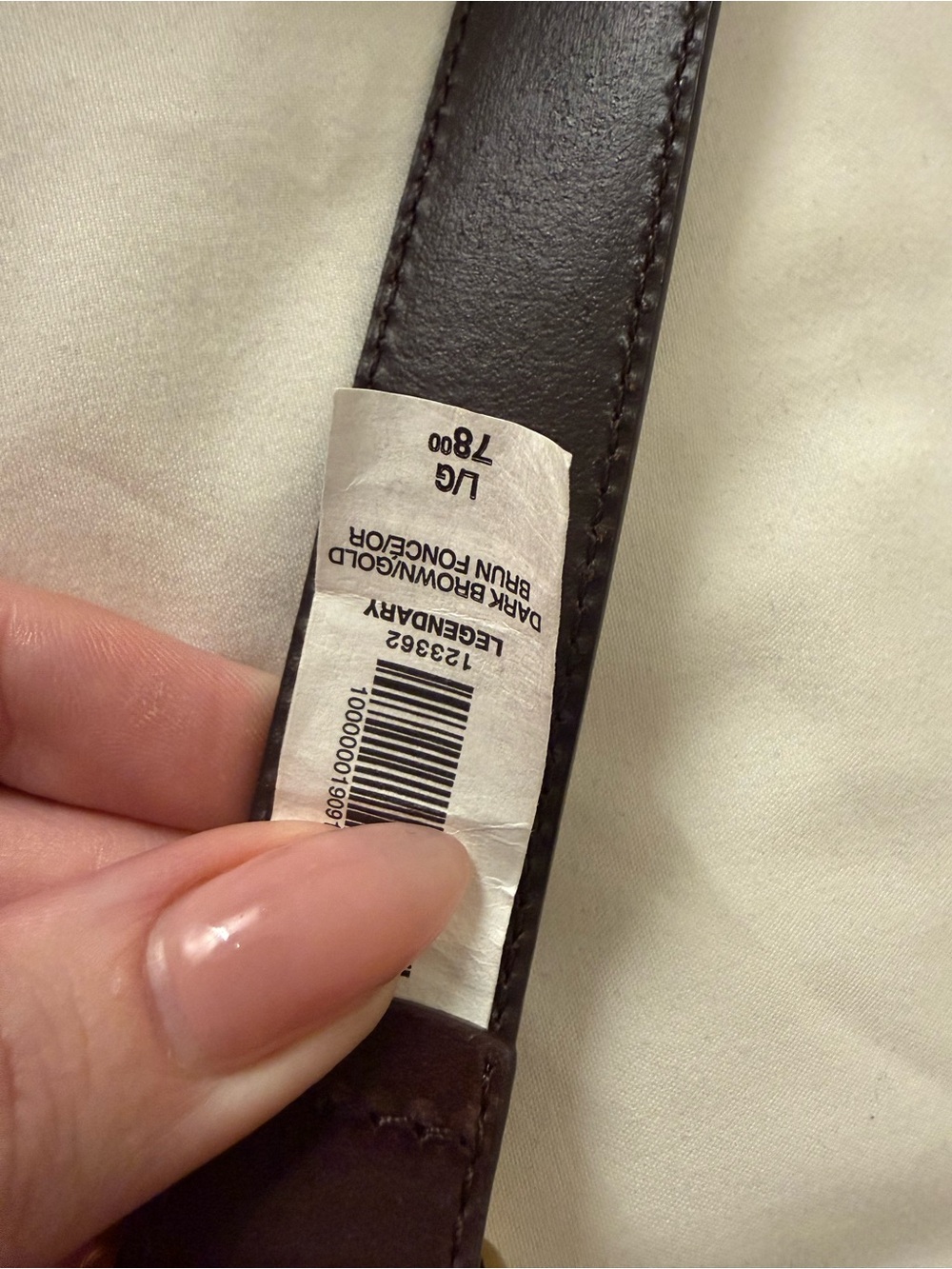 Aritzia Leather Belt in Manor Brown with Gold Hardware - Picture 6 of 6